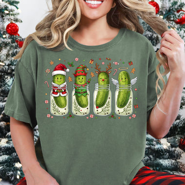 Christmas Pickles Happy DTF Transfer DTF Heat Press Transfer from Sweet Tee Transfers