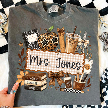 Custom Neutral Teacher DTF Transfer DTF Heat Press Transfer from Sweet Tee Transfers