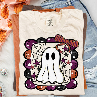 Ghost With Frame DTF Transfer DTF Heat Press Transfer from Sweet Tee Transfers