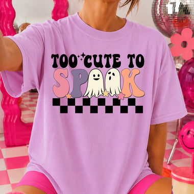 Too Cute to Spook DTF Transfer DTF Heat Press Transfer from Sweet Tee Transfers