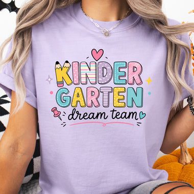Kindergarten Dream Team DTF Transfer DTF Heat Press Transfer from Sweet Tee Transfers