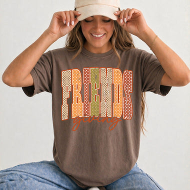 Friendsgiving Polka Dot DTF Transfer DTF Heat Press Transfer from Sweet Tee Transfers