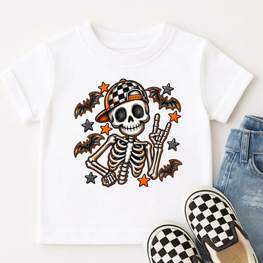 Boy Skeleton Hat DTF Transfer DTF Heat Press Transfer from Sweet Tee Transfers