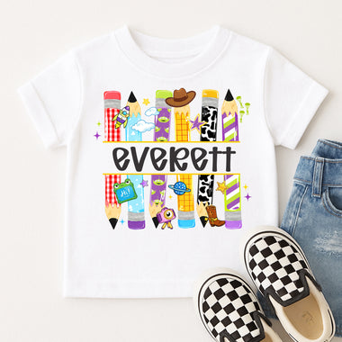 Custom Toys Pencils DTF Transfer DTF Heat Press Transfer from Sweet Tee Transfers