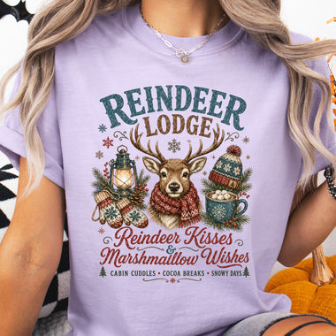 Reindeer Lodge DTF Transfer DTF Heat Press Transfer from Sweet Tee Transfers
