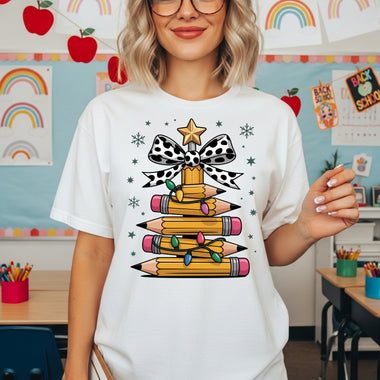 Pencil Christmas Tree DTF Transfer DTF Heat Press Transfer from Sweet Tee Transfers