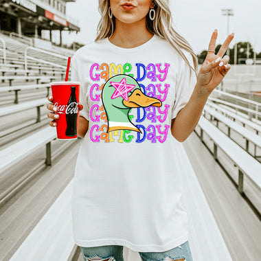 Mallards School Mascot DTF Transfer – Game Day DTF Heat Press Transfer from Sweet Tee Transfers