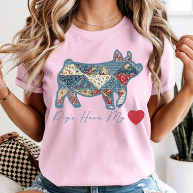 Pigs Have My Heart DTF Transfer DTF Heat Press Transfer from Sweet Tee Transfers