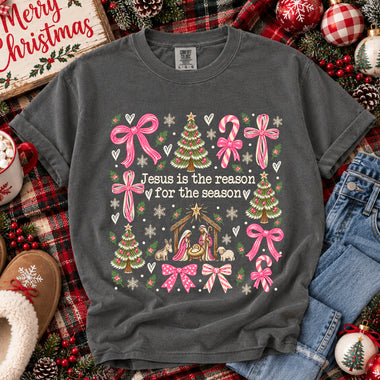 Jesus Is the Reason for the Season Collage DTF Transfer DTF Heat Press Transfer from Sweet Tee Transfers