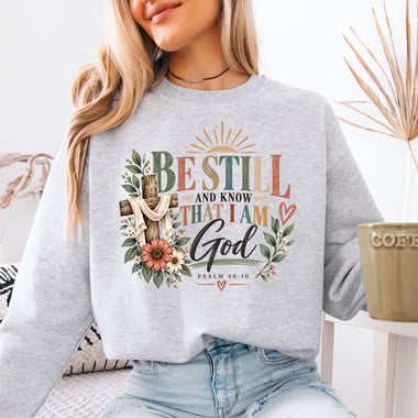 Be Still and Know That I Am God DTF Transfer DTF Heat Press Transfer from Sweet Tee Transfers