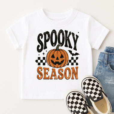 Spooky Season Checkered DTF Transfer DTF Heat Press Transfer from Sweet Tee Transfers