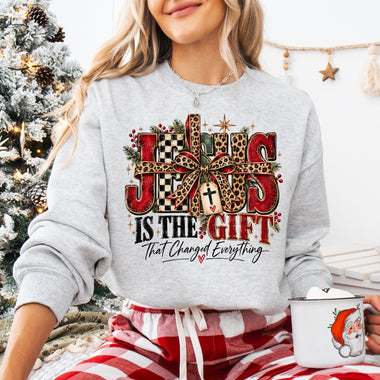 Jesus Is the Gift That Changed Everything DTF Transfer DTF Heat Press Transfer from Sweet Tee Transfers