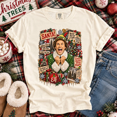 Elf Movie Christmas Collage DTF Transfer DTF Heat Press Transfer from Sweet Tee Transfers