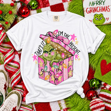 I'm the Present Grinch DTF Transfer DTF Heat Press Transfer from Sweet Tee Transfers