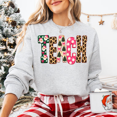Teach Christmas DTF Transfer DTF Heat Press Transfer from Sweet Tee Transfers