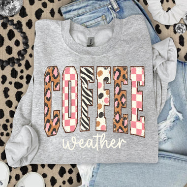 Coffee Weather DTF Transfer DTF Heat Press Transfer from Sweet Tee Transfers