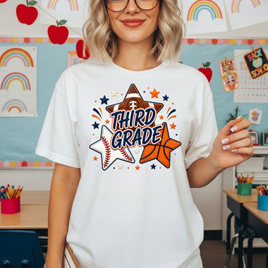 Sports Stars Third Grade DTF Transfer DTF Heat Press Transfer from Sweet Tee Transfers