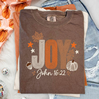 Joy Fall DTF Transfer DTF Heat Press Transfer from Sweet Tee Transfers