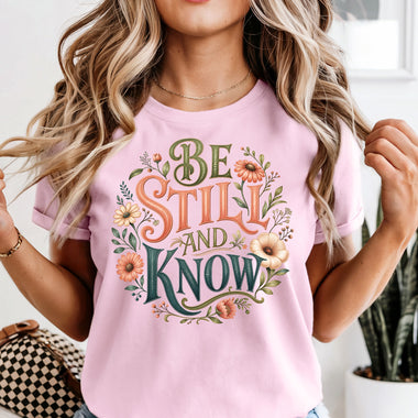 Be Still and Know DTF Transfer DTF Heat Press Transfer from Sweet Tee Transfers
