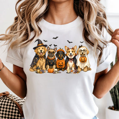 Halloween Dogs DTF Transfer DTF Heat Press Transfer from Sweet Tee Transfers