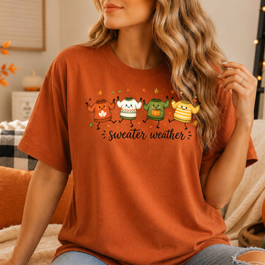 Autumn Sweater Weather DTF Transfer DTF Heat Press Transfer from Sweet Tee Transfers