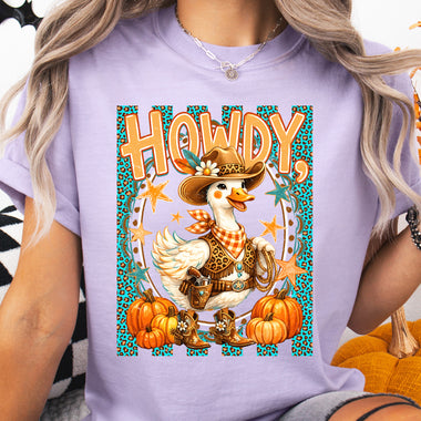 Howdy Fall Duck DTF Transfer DTF Heat Press Transfer from Sweet Tee Transfers
