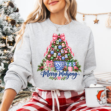 Merry Mahjong Christmas DTF Transfer DTF Heat Press Transfer from Sweet Tee Transfers