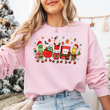 Teacher Christmas DTF Transfer DTF Heat Press Transfer from Sweet Tee Transfers
