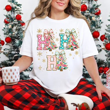 Colorful Ho Ho Ho Christmas DTF Transfer DTF Heat Press Transfer from Sweet Tee Transfers