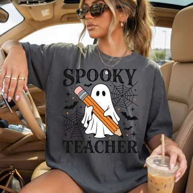 Spooky Teacher DTF Transfer DTF Heat Press Transfer from Sweet Tee Transfers