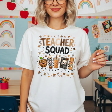 Teacher Squad DTF Transfer DTF Heat Press Transfer from Sweet Tee Transfers