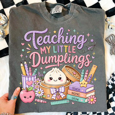 Teaching My Little Dumplings DTF Transfer DTF Heat Press Transfer from Sweet Tee Transfers