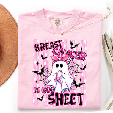 Breast Cancer Is Boo Sheet DTF Transfer DTF Heat Press Transfer from Sweet Tee Transfers