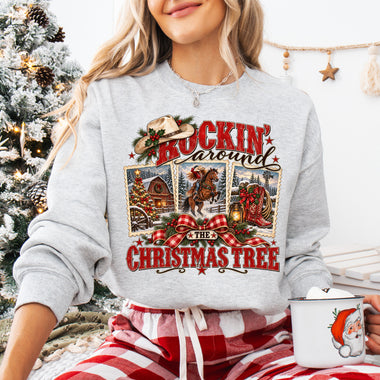 Rockin' Around the Christmas Tree DTF Transfer DTF Heat Press Transfer from Sweet Tee Transfers