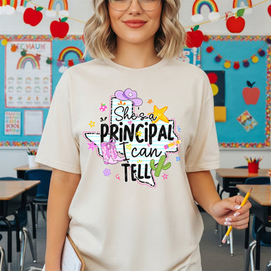She's a Principal I Can Tell DTF Transfer DTF Heat Press Transfer from Sweet Tee Transfers