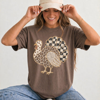 Neutral Distressed Turkey DTF Transfer DTF Heat Press Transfer from Sweet Tee Transfers