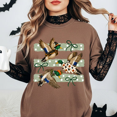 Halloween Ducks Striped DTF Transfer DTF Heat Press Transfer from Sweet Tee Transfers