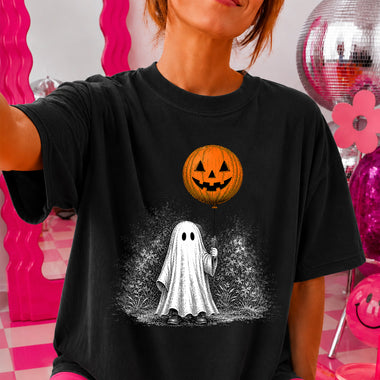 Horror Ghost Halloween Balloon DTF Transfer DTF Heat Press Transfer from Sweet Tee Transfers