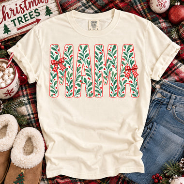 MAMA Christmas Red and Green DTF Transfer DTF Heat Press Transfer from Sweet Tee Transfers