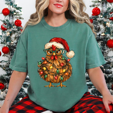 Christmas Chicken DTF Transfer DTF Heat Press Transfer from Sweet Tee Transfers