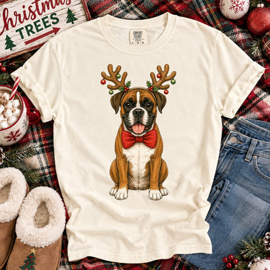 Christmas Dog Boxer DTF Transfer DTF Heat Press Transfer from Sweet Tee Transfers