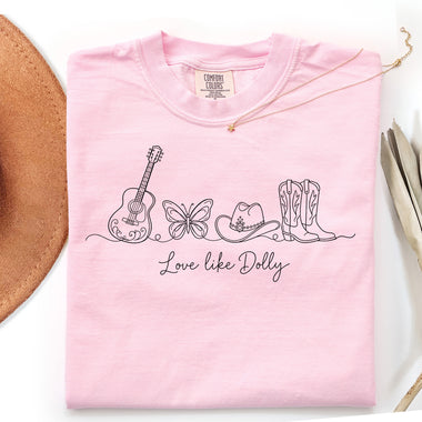Love Like Dolly Black DTF Transfer DTF Heat Press Transfer from Sweet Tee Transfers