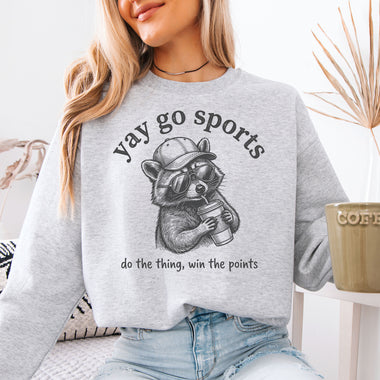 Yay Go Sports Raccoon DTF Transfer DTF Heat Press Transfer from Sweet Tee Transfers