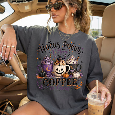 Hocus Pocus I Need Coffee to Focus DTF Transfer DTF Heat Press Transfer from Sweet Tee Transfers