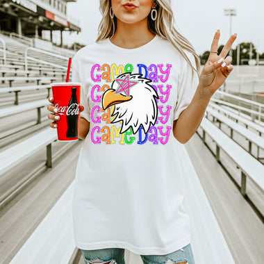 Eagles School Mascot DTF Transfer – Game Day DTF Heat Press Transfer from Sweet Tee Transfers