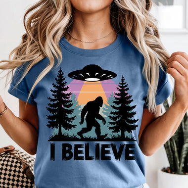 I Believe Big Foot DTF Transfer DTF Heat Press Transfer from Sweet Tee Transfers