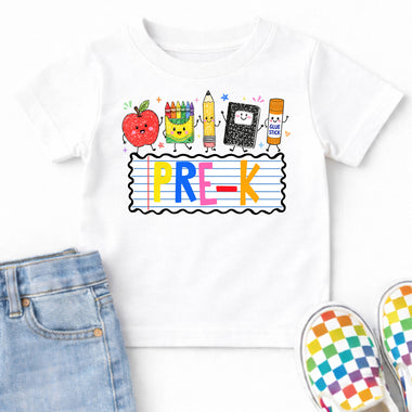 School Supplies Pre-K DTF Transfer DTF Heat Press Transfer from Sweet Tee Transfers
