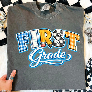 Retro First Grade DTF Transfer DTF Heat Press Transfer from Sweet Tee Transfers