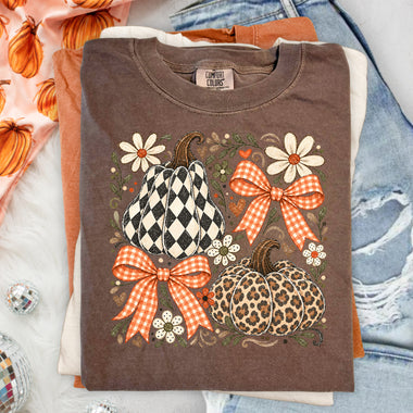 Fall Pumpkin Collage DTF Transfer DTF Heat Press Transfer from Sweet Tee Transfers