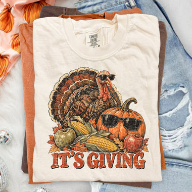 It's Giving Turkey DTF Transfer DTF Heat Press Transfer from Sweet Tee Transfers